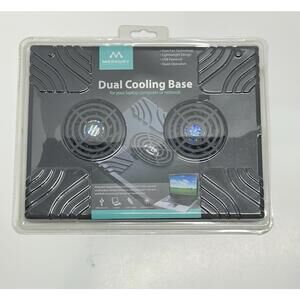 Merkury Innovations Dual Cooling Base for Laptop Computer or Netbook